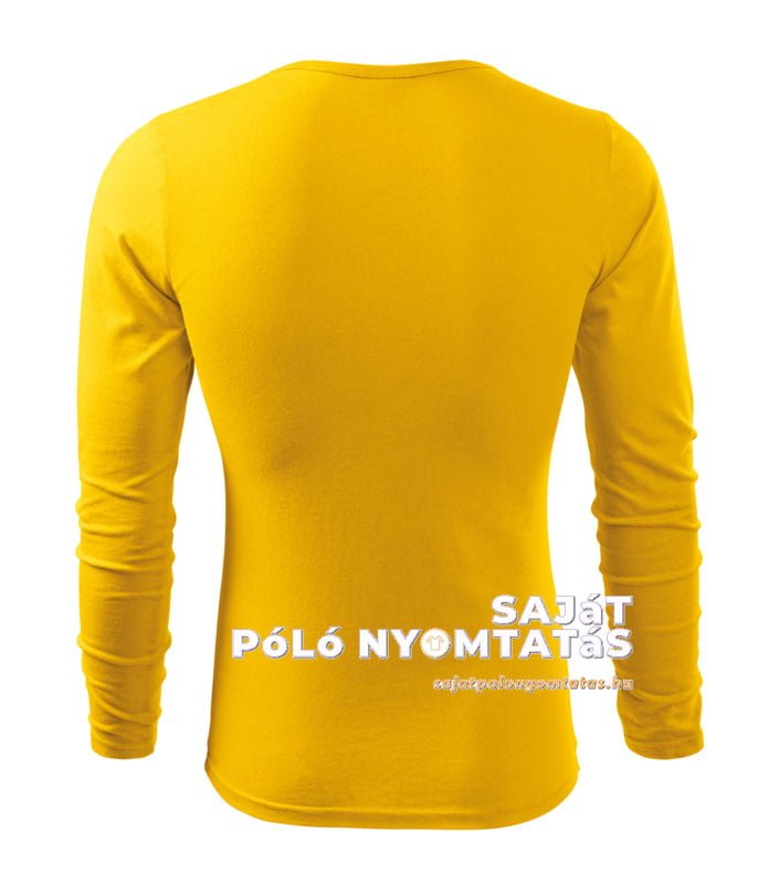 férfi hosszú ujjú póló nyomás sárga