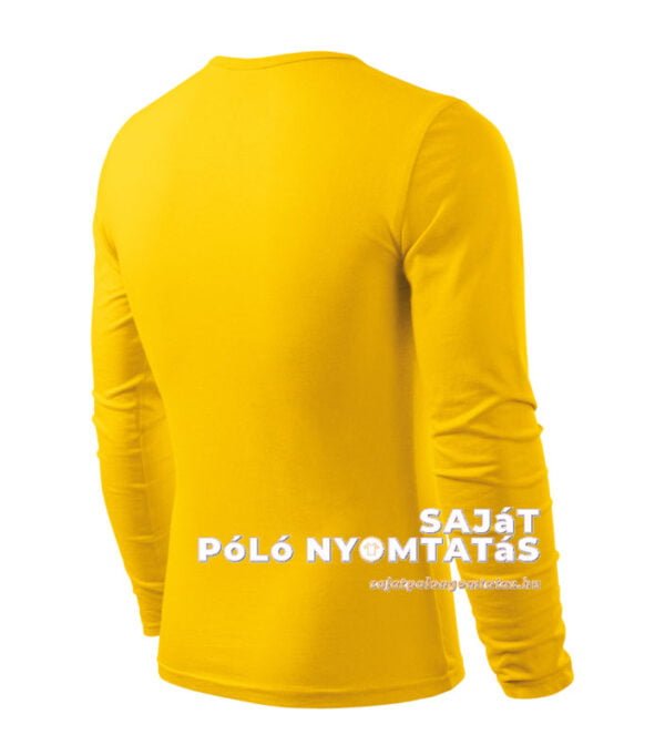 férfi hosszú ujjú póló nyomás sárga