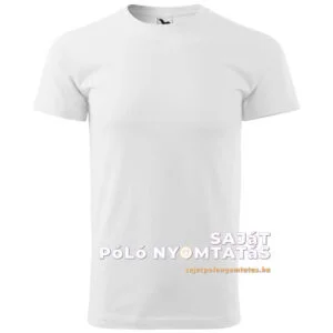 Fehér férfi póló nyomás