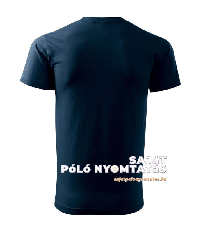 tengerészkék férfi póló nyomás