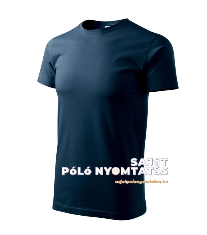 tengerészkék férfi póló nyomás