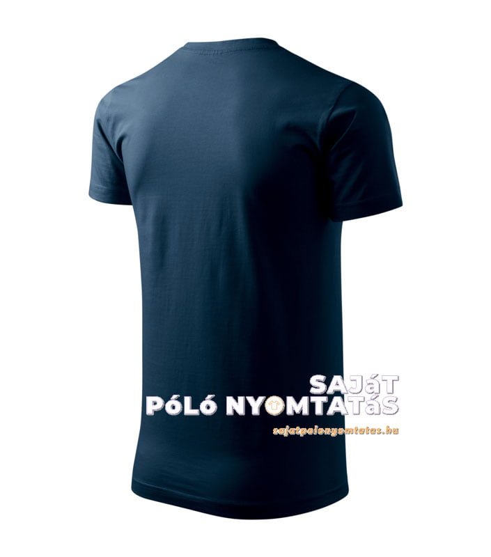 tengerészkék férfi póló nyomás