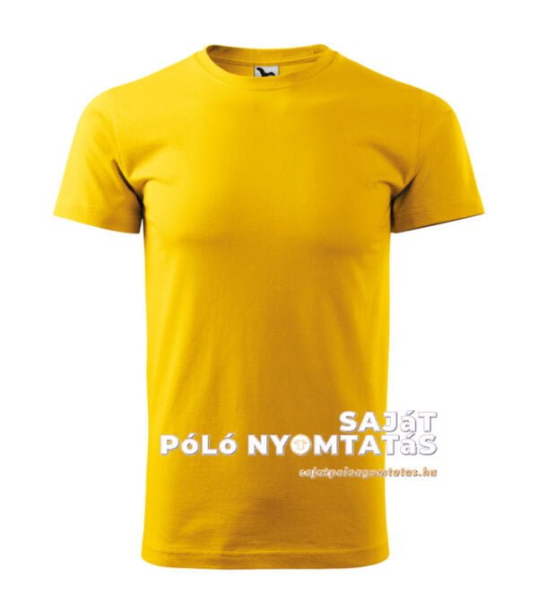 férfi póló nyomás sárga