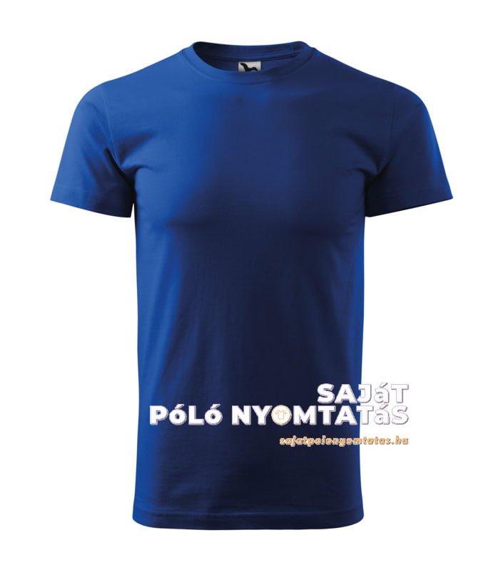 férfi póló nyomás királykék