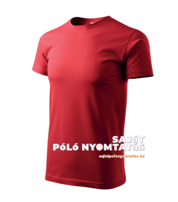 férfi póló nyomás piros