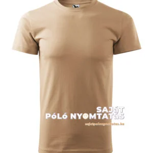 férfi póló nyomás homok