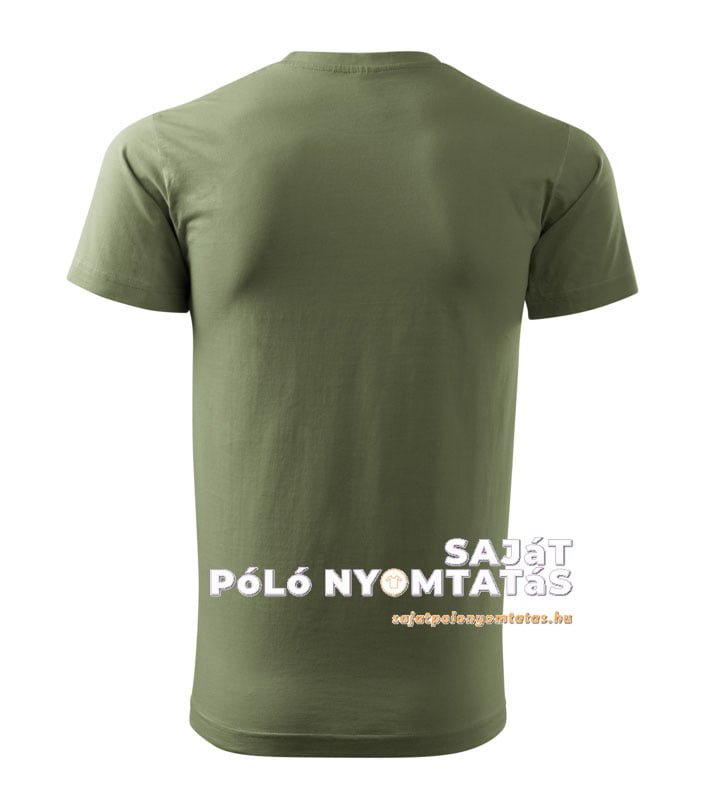 férfi póló nyomás khaki