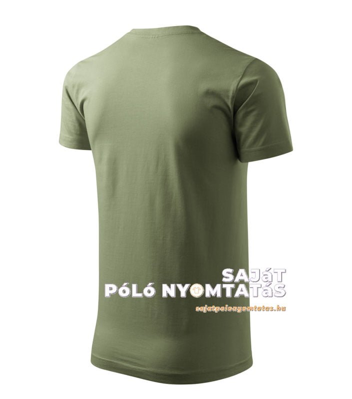 férfi póló nyomás khaki