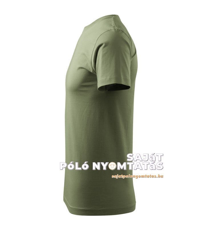 férfi póló nyomás khaki