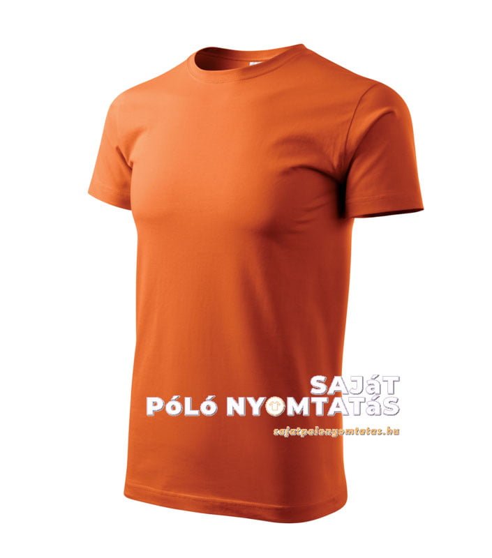 férfi póló nyomás narancssárga