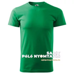 férfi póló nyomás fűzöld