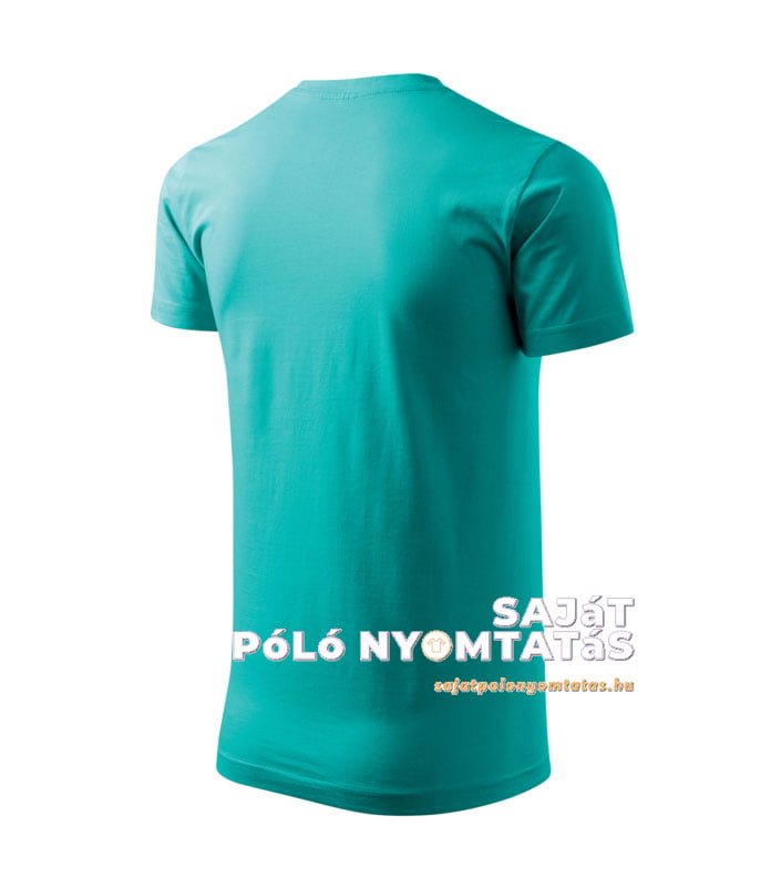 férfi póló nyomás smaragdzöld