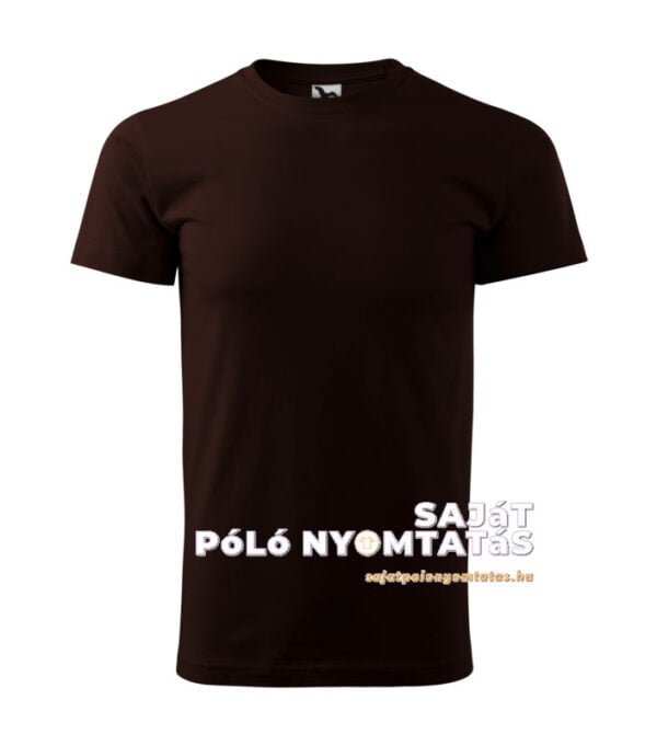 férfi póló nyomás kávé