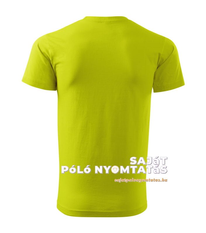 férfi póló nyomás lime