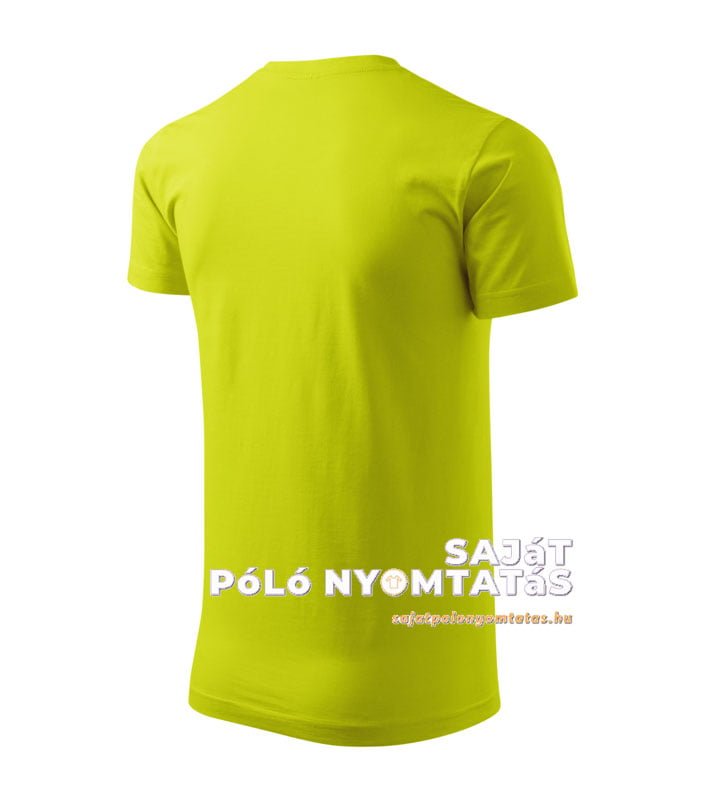 férfi póló nyomás lime