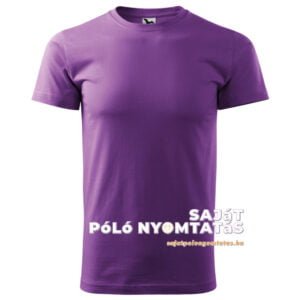 férfi póló nyomás lila