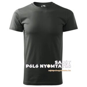 férfi póló nyomás sötét palakő