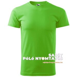 férfi póló nyomás almazöld