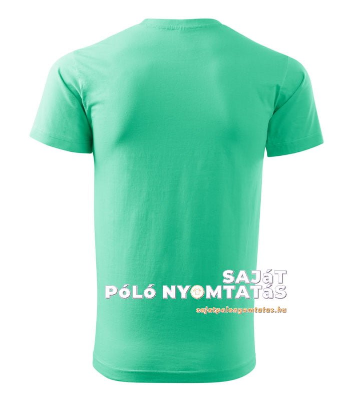 férfi póló nyomás menta