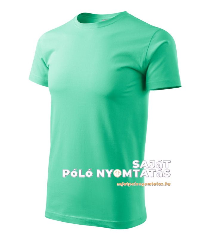 férfi póló nyomás menta