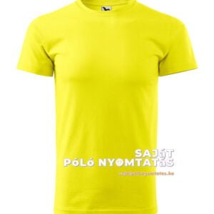 férfi póló nyomás citrom