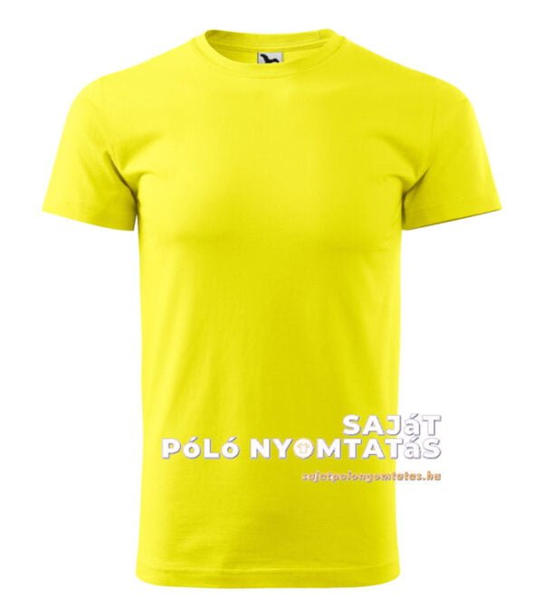 férfi póló nyomás citrom