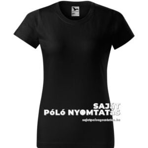 Női póló nyomás fekete