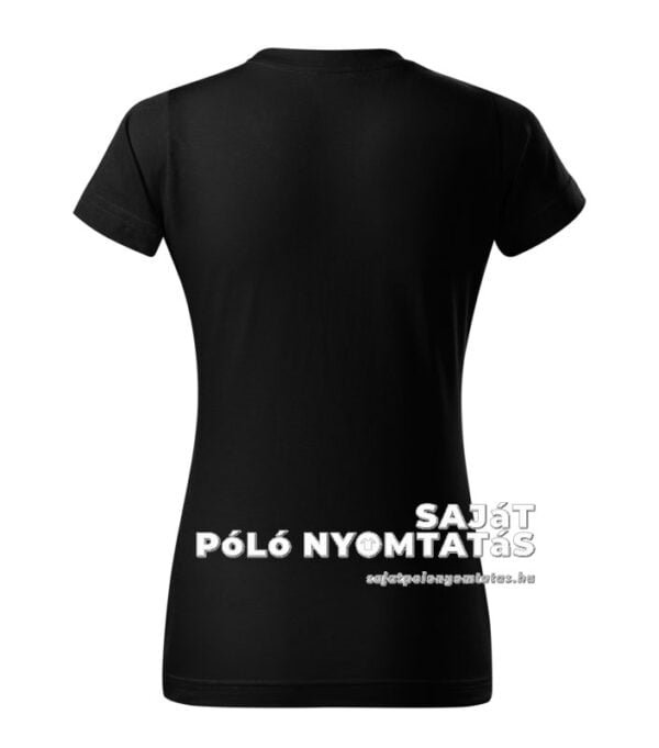 Női póló nyomás fekete