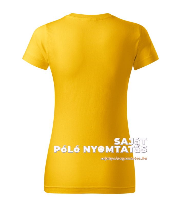 Női póló nyomás sárga
