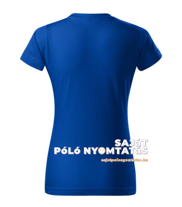 Női póló nyomás királykék