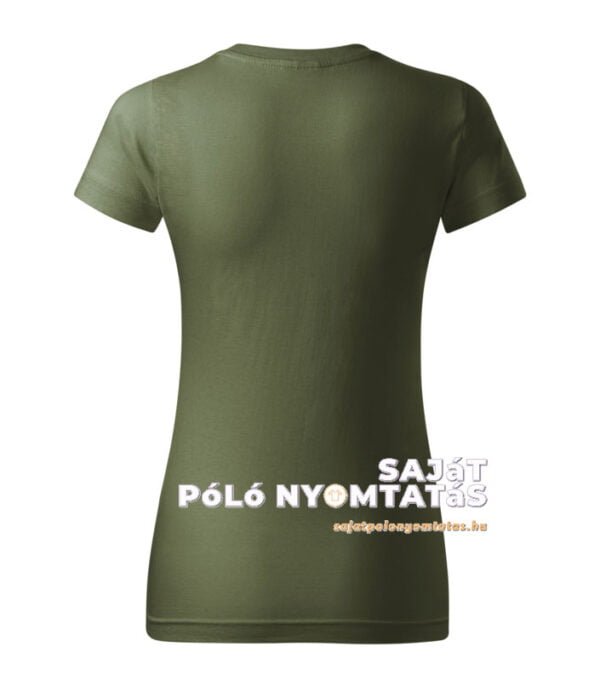 Női póló nyomás khaki