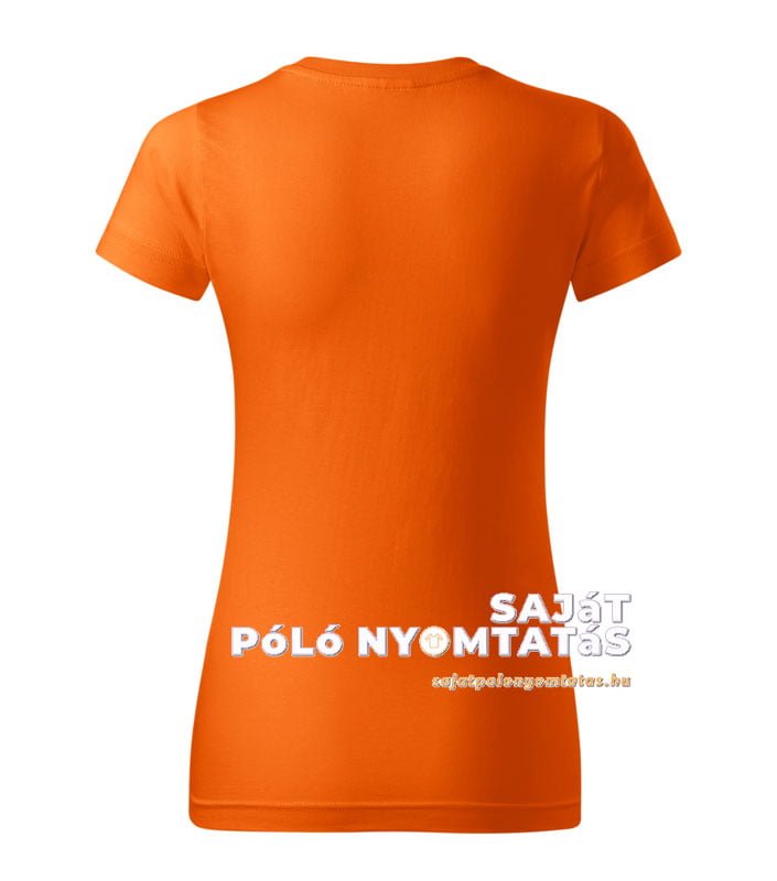 Női póló nyomás narancssárga