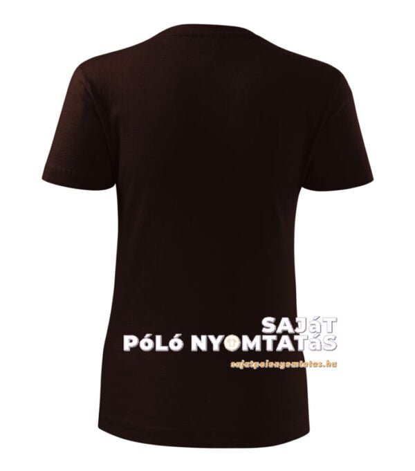 Női póló nyomás kávé
