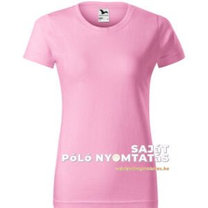 Női póló nyomás rózsaszín