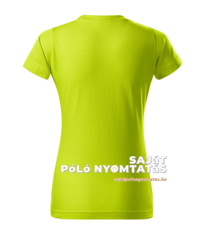 Női póló nyomás lime