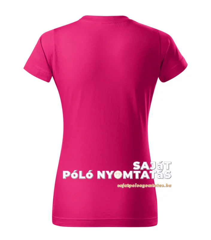 Női póló nyomás málna