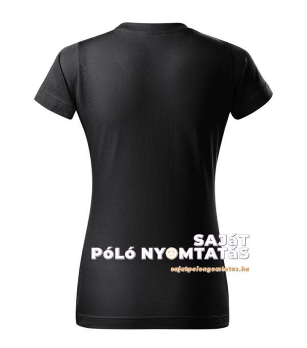 Női póló nyomás ében szürke