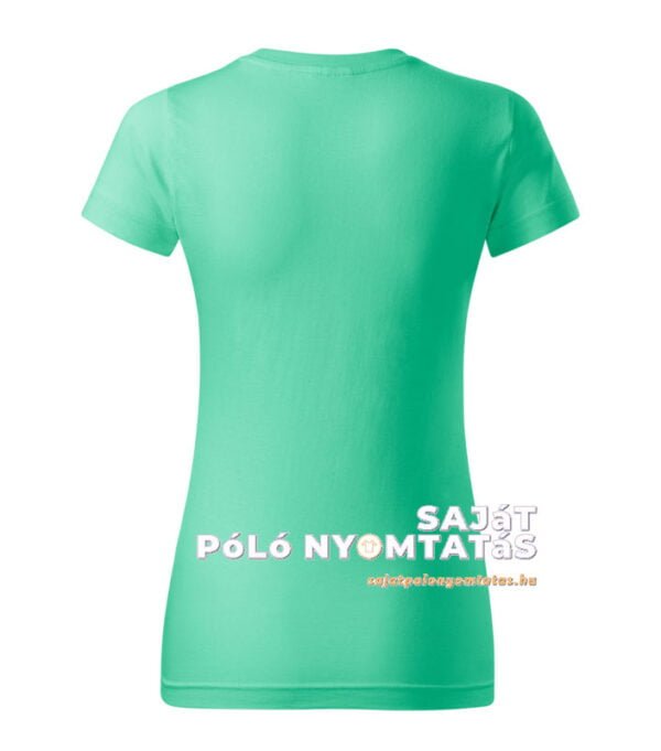 Női póló nyomás menta