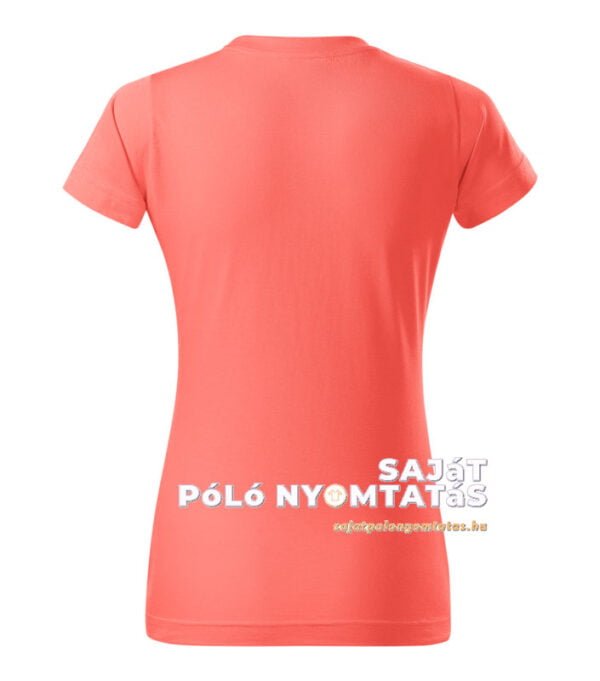 Női póló nyomás coral sárga