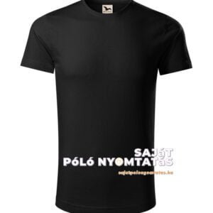 Férfi póló nyomás organikus fekete