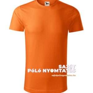 Férfi póló nyomás organikus narancssárga