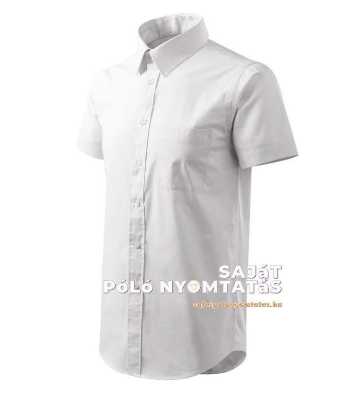férfi ing rövid ujjú nyomás fehér