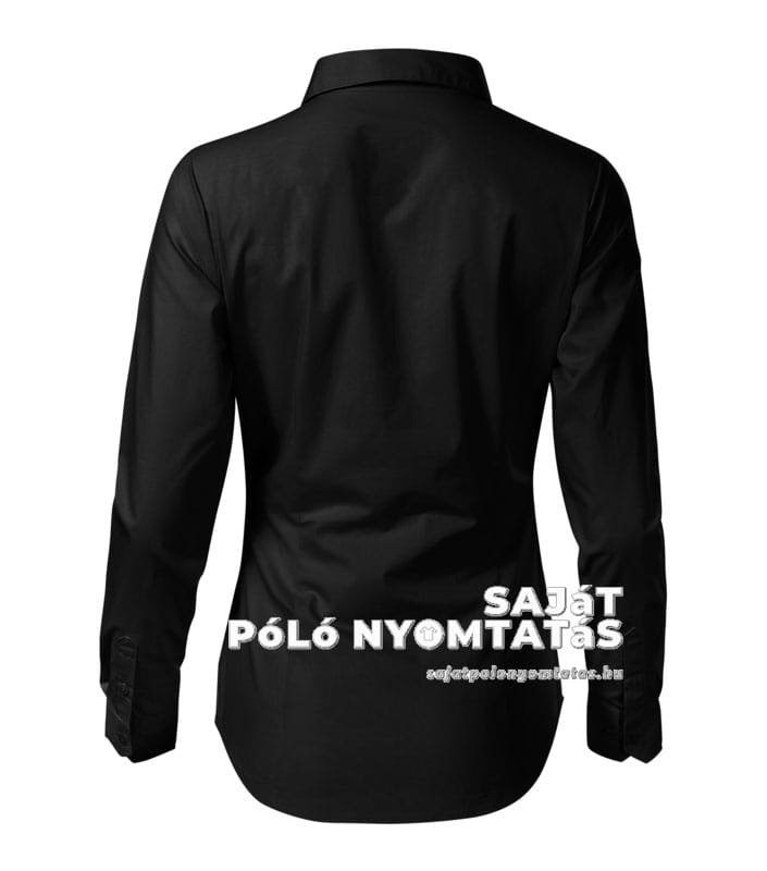 női ing hosszú ujjú fekete