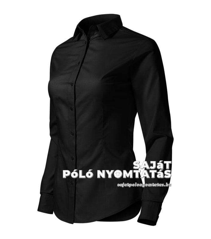 női ing hosszú ujjú fekete