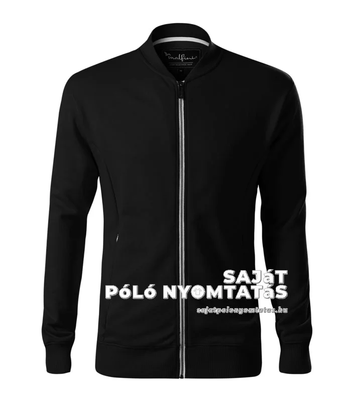 férfi pulóver nyomás fekete