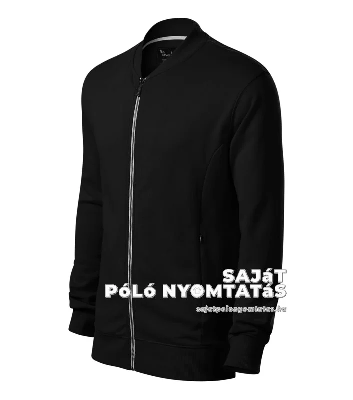 férfi pulóver nyomás fekete