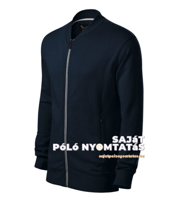 férfi pulóver nyomás tengerészkék