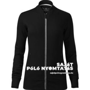 Női pulóver nyomás fekete