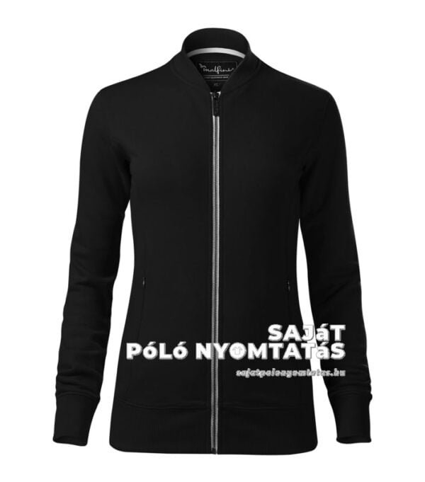 Női pulóver nyomás fekete