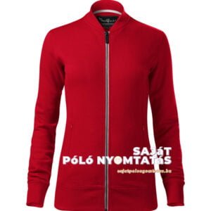 Női pulóver nyomás piros